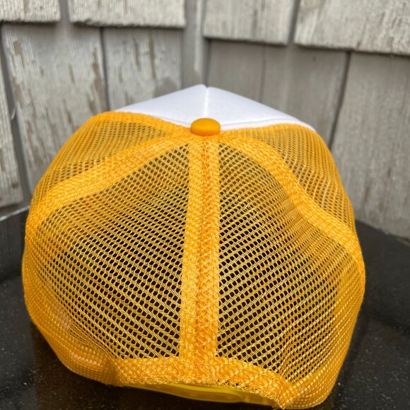 Goofy Foot Surf School Maui Hawaii Yellow Mesh Trucker hat. - Picture 5 of 9